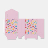 おまけボックス - ピンクのキャンディー & 星柄 ギフトボックス フェイバーボックス (折り畳みなし)