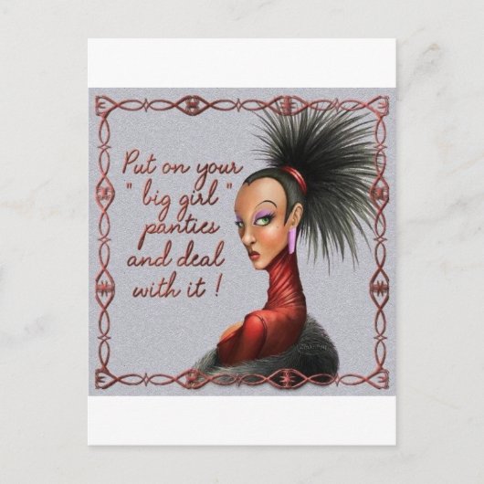 おませのパンジー ポストカード (正面)