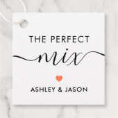 おまちがえしスパイスまたはトレイルミックス ギフトタグ（コーラル） フェイバータグ (正面)