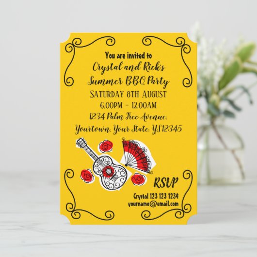 おみやげスペインののコーナーフロント文字 招待状 (スタンド正面)