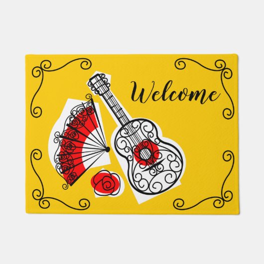 おみやスペインのげコーナー歓迎ドアマット ドアマット (正面)