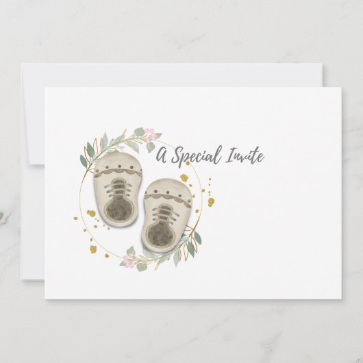 おむかえベイビーゆうパック 性別問わずベイビーシャワー記入式 招待状 (裏面)