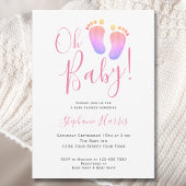 おむかえベイビー ピンクガール ベビーシャワー 招待状