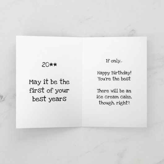 おむつおもしろいの誕生日かわいい子猫が寝て カード (内部)