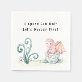 おむつが待てるから先に食べよう！ドラゴンベビー スタンダードカクテルナプキン (正面)