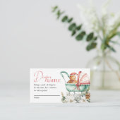 おむつくじクリスマスジンジャーブレッドベイビーシャワー エンクロージャーカード (スタンド正面)