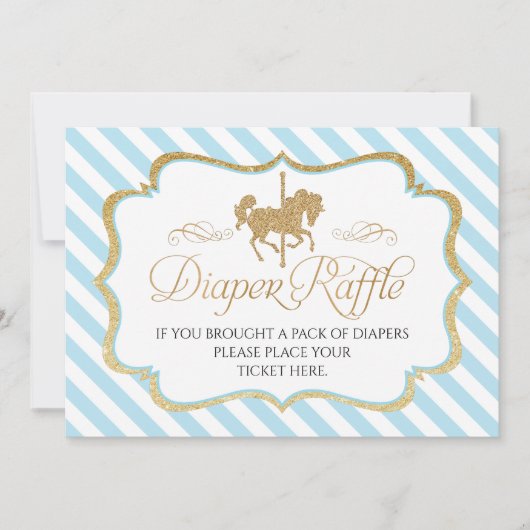 おむつくじサイン 招待状 (正面)