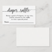 おむつくじチケット, ベビーシャワー エンクロージャーカード (正面/裏面)