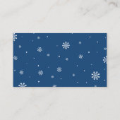 おむつくじチケット | 冬のベビーシャワー, 男の子 エンクロージャーカード (裏面)