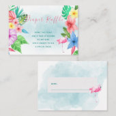 おむつくじトロピカルベビーシャワー挿入カード エンクロージャーカード (正面/裏面)