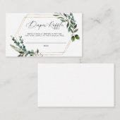 おむつくじベビーシャワーカード エンクロージャーカード (正面/裏面)