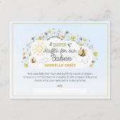 おむつくじラベル ハチテーマカード ノートカード (正面)