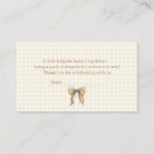 おむつくじ シリーゴース レモン ウォーターカラー エンクロージャーカード (裏面)