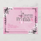 おむつくじ バレエ テーマ カード (正面)