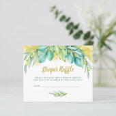 おむつくじ ベビーシャワー ユーカリ オリーブ 挿入 (スタンド正面)