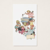 おむつくじ, ヴィンテージの子供たちとおもちゃの列車 (裏面)