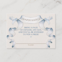 おむつくじ ヴィンテージ カートリッジ アイボリー ブルー ギンガム エンクロージャーカード