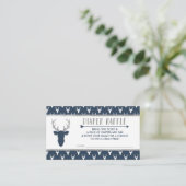 おむつくじ, 森の鹿, ネイビーブルー, シルバー エンクロージャーカード (スタンド正面)