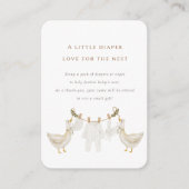 おむつくじ 赤ちゃんの巣 ベビーシャワー エンクロージャーカード (正面)