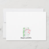 おむつとサイコロ - 男の おむつパーティー 招待状 (裏面)