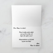 おむつのグリーティングカードベビーおめでとう カード (内部)