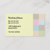 おむつのケーキの名刺 名刺 (裏面)