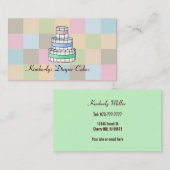 おむつのケーキの名刺 名刺 (正面/裏面)