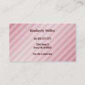 おむつのケーキの名刺 名刺 (裏面)