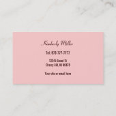 おむつのケーキの名刺 名刺 (裏面)