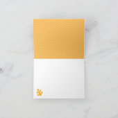おむつのベビーシャワーのキツネは感謝していしています サンキューカード (内部)