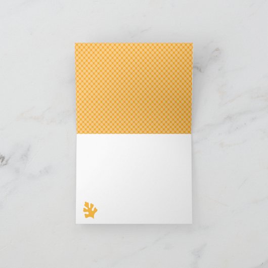 おむつのベビーシャワーのキツネは感謝していしています サンキューカード (内部)