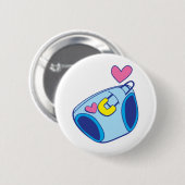 おむつのベビー 缶バッジ (正面&裏面)