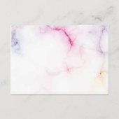 おむつのラッフルのパイナップル熱帯ベビーシャワー エンクロージャーカード (裏面)