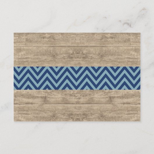 おむつのラッフルの雄鹿のベビーシャワーの素朴な男の子の青 エンクロージャーカード (裏面)