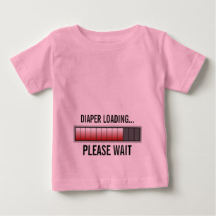 おむつのローディング ベビーTシャツ