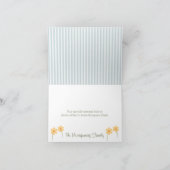 おむつの赤ちゃんシャワーの青亀注 サンキューカード (内部)