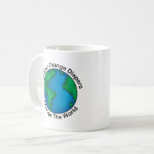 おむつを変える人は世界を変えます コーヒーマグカップ (正面左)