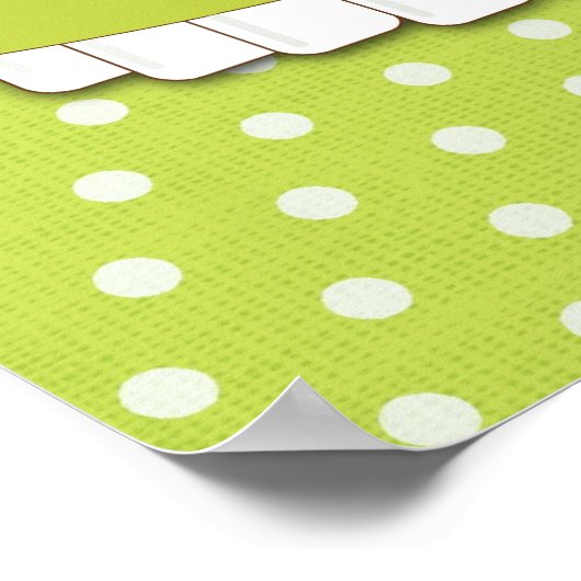 おむつカスタムケーキのポスター ポスター (角)