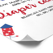 おむつケーキ推測ベビーシャワーゲームの4th ポスター (角)