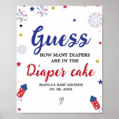おむつケーキ推測ベビーシャワーゲームの4th ポスター (正面)