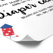 おむつケーキ推測ベビーシャワーゲームの4th ポスター (角)