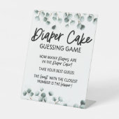 おむつケーキ推理ベビーシャワーゲーム 台座サイン (正面)
