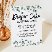 おむつケーキ推理ベビーシャワーゲーム 台座サイン