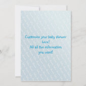 おむつシャワーの招待状 人魚と赤ちゃん 招待状 (裏面)