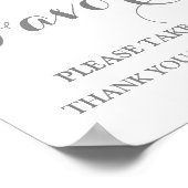 おむつシャワー サイン ピンク 水彩 花 (角)