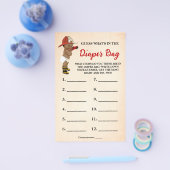 おむつバッグオウム消防士シャワーゲームカード チラシ (シングル)