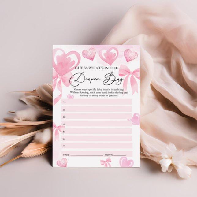 おむつバッグベビーシャワーハートゲーム (クリエイターアップロード済み)