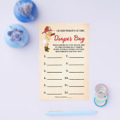 おむつバッグ消防士シャワーゲームカードの内容 チラシ (シングル)