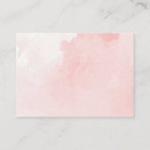 おむつピンクガール赤ちゃんシャワーおむつラッフル エンクロージャーカード (裏面)