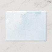 おむつピンブルーボーイベビーシャワーおむつラッフル エンクロージャーカード (裏面)